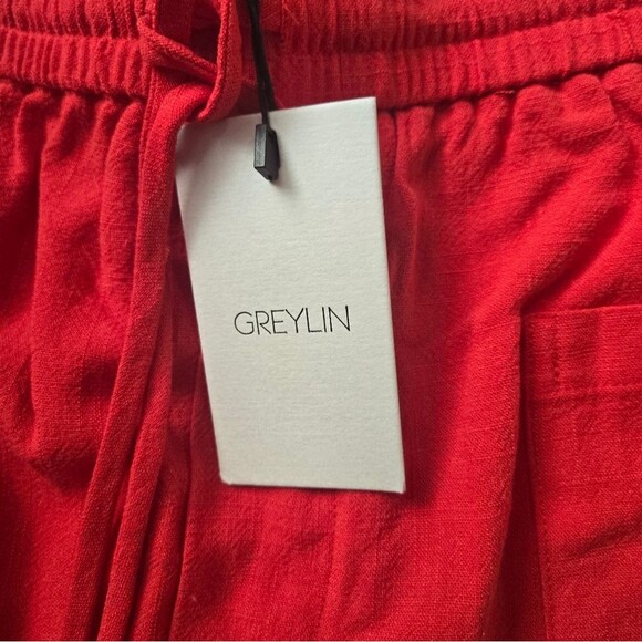 Greylin Gloria Vibrant Red Wide Leg Pant Size Xl Nwt - Picture 2 of 4